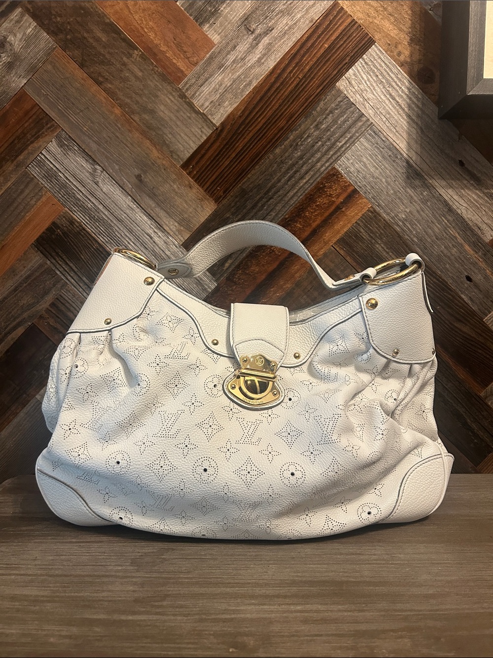 Louis Vuitton Monogram Mahina Leather Solar GM Bag